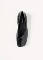 swatch_black patent xena flat