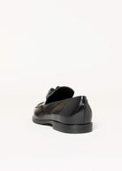 swatch_black leather tassel loafer