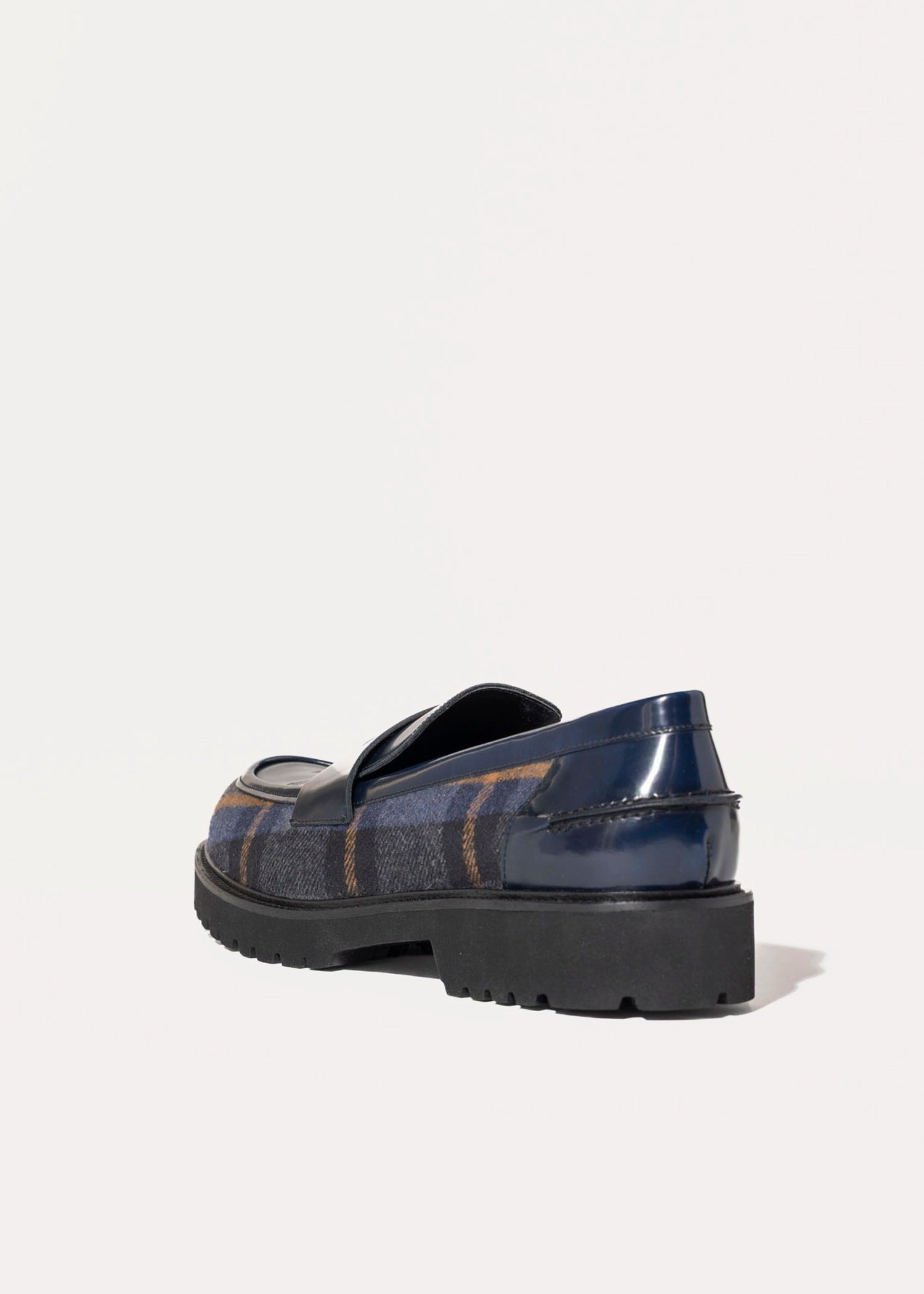 swatch_Navy Leather classic penny loafer