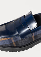 swatch_Navy Leather classic penny loafer