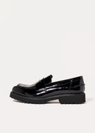 swatch_Black Patent classic penny loafer