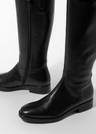 swatch_black leather classic riding boot boots