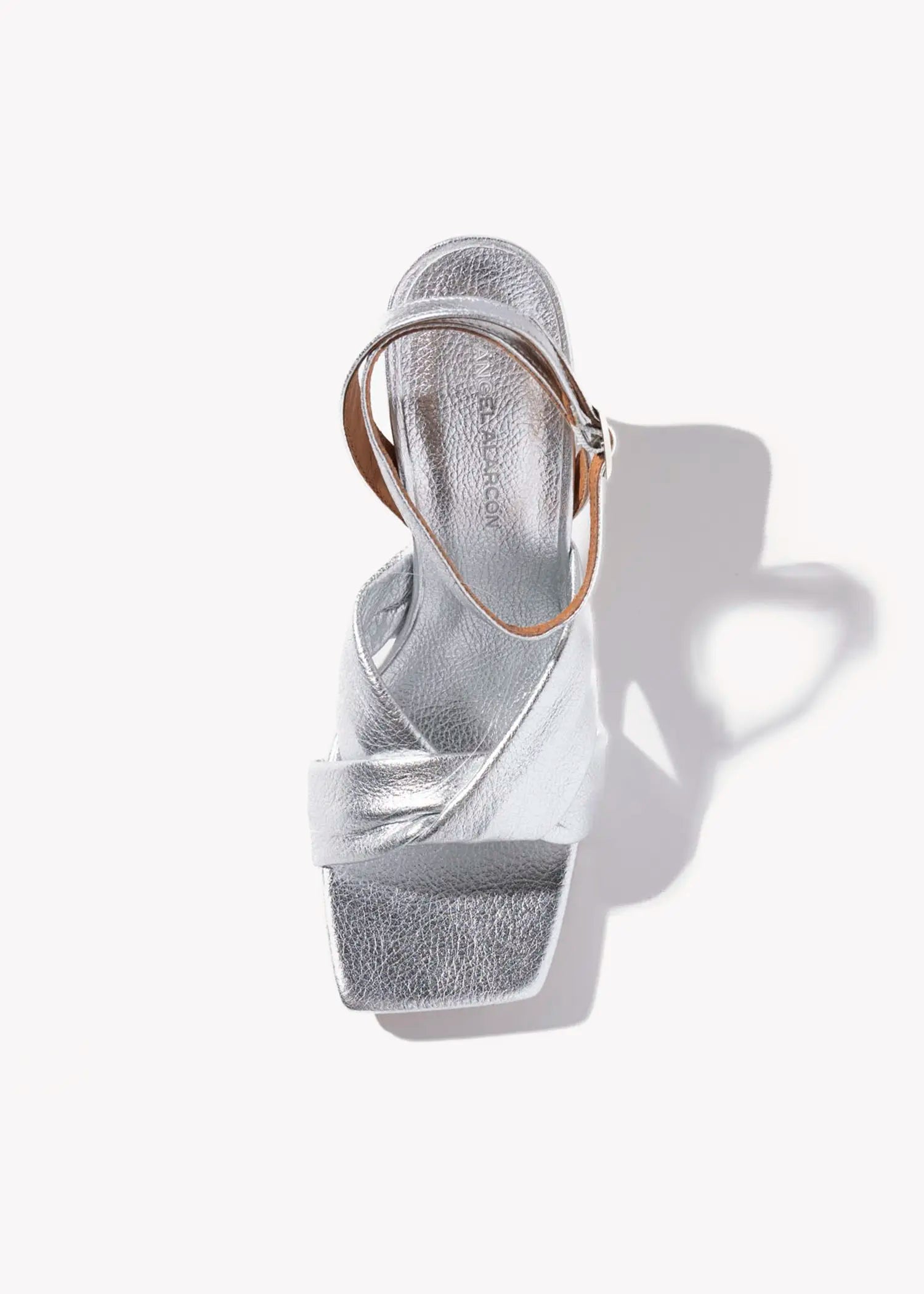 swatch_silver leather maelle leather sandal heeled sandals