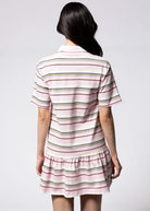 swatch_Pink striped polo dress