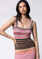 swatch_Multi chevron print knit dress