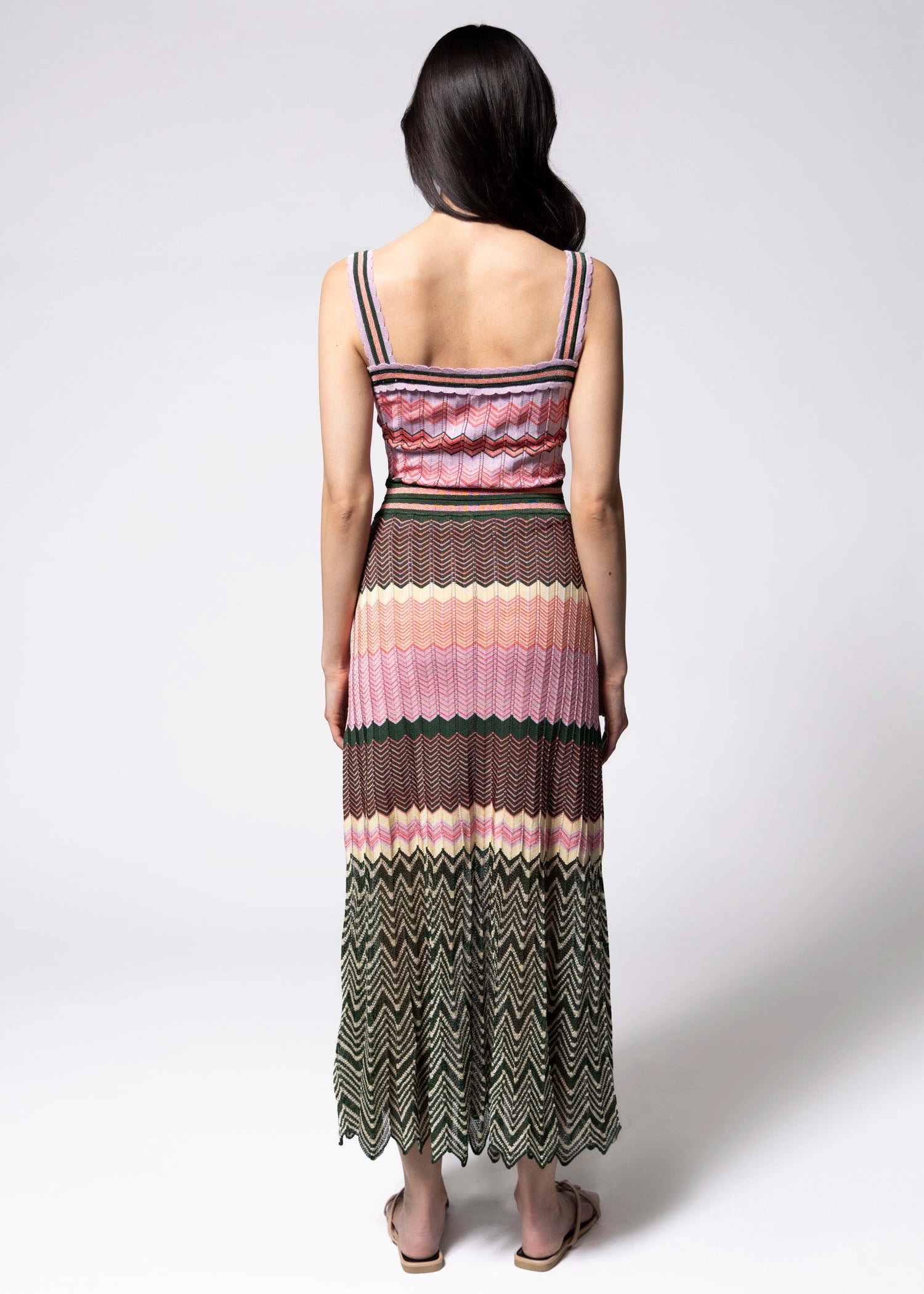 swatch_Multi chevron print knit dress