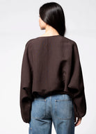 swatch_Brown sanctuary linen bubble jacket