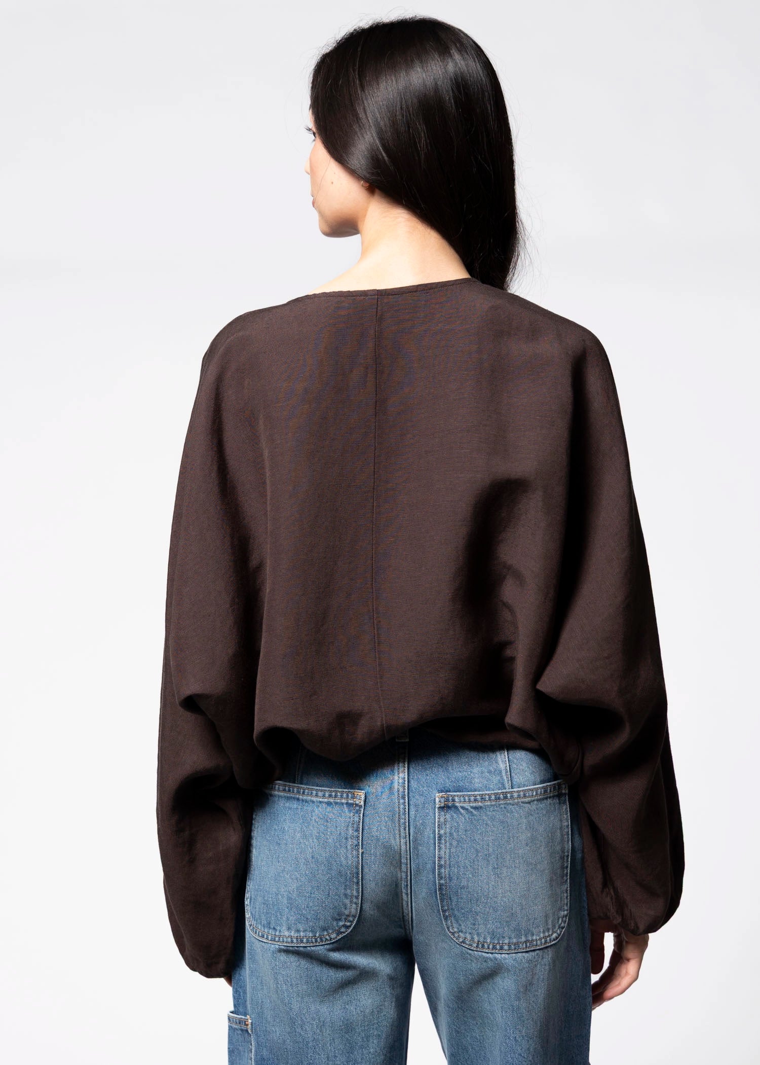 swatch_Brown sanctuary linen bubble jacket