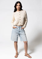 swatch_Beige knit cardigan