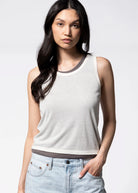 swatch_Cream/Charcoal double layer tank