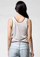 swatch_Cream/Charcoal double layer tank