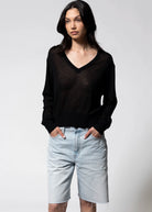 swatch_Black deluc granadella sheer sweater