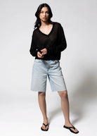 swatch_Black deluc granadella sheer sweater