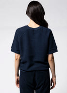 swatch_Navy perfect white tee kennedy short sleeve sweatshirt