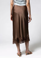 swatch_Mocha elodie the label enid satin skirt