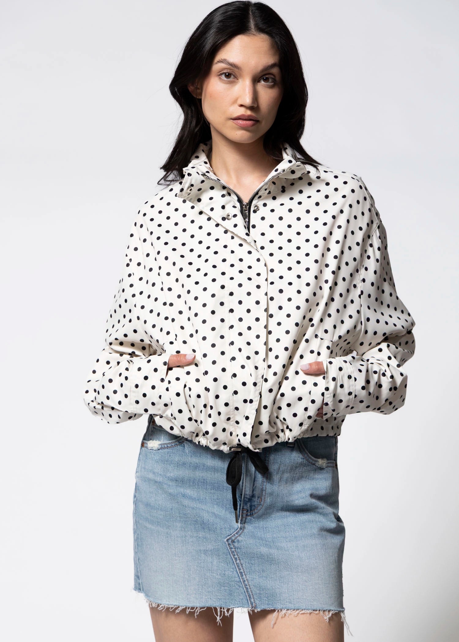 swatch_White polka dot windbreaker