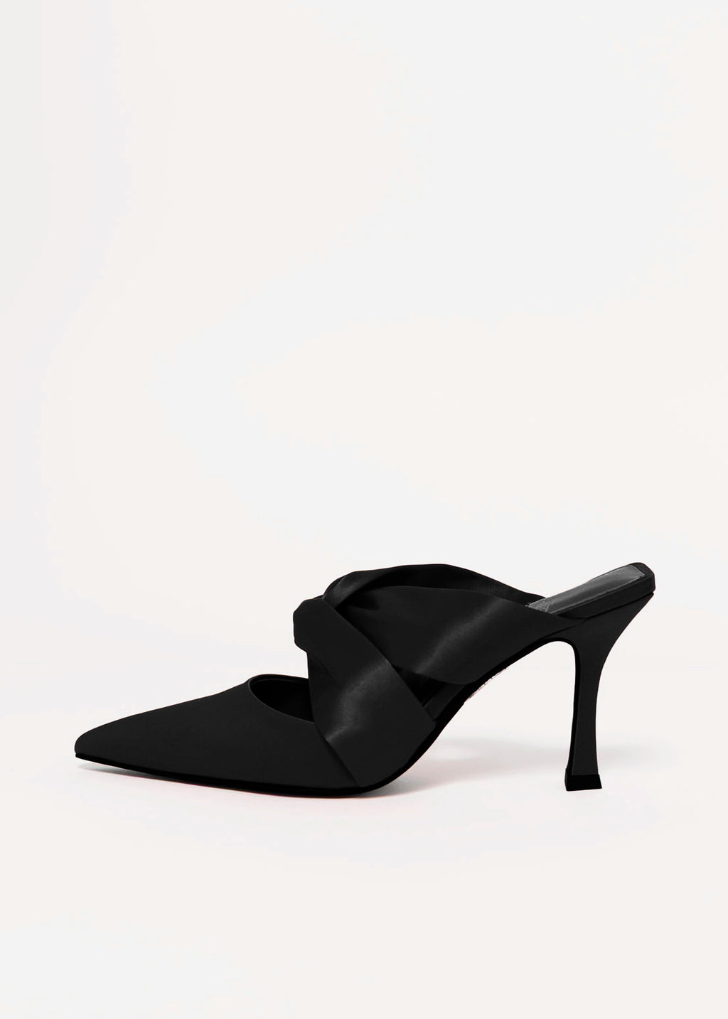 Tied Up Satin Mule