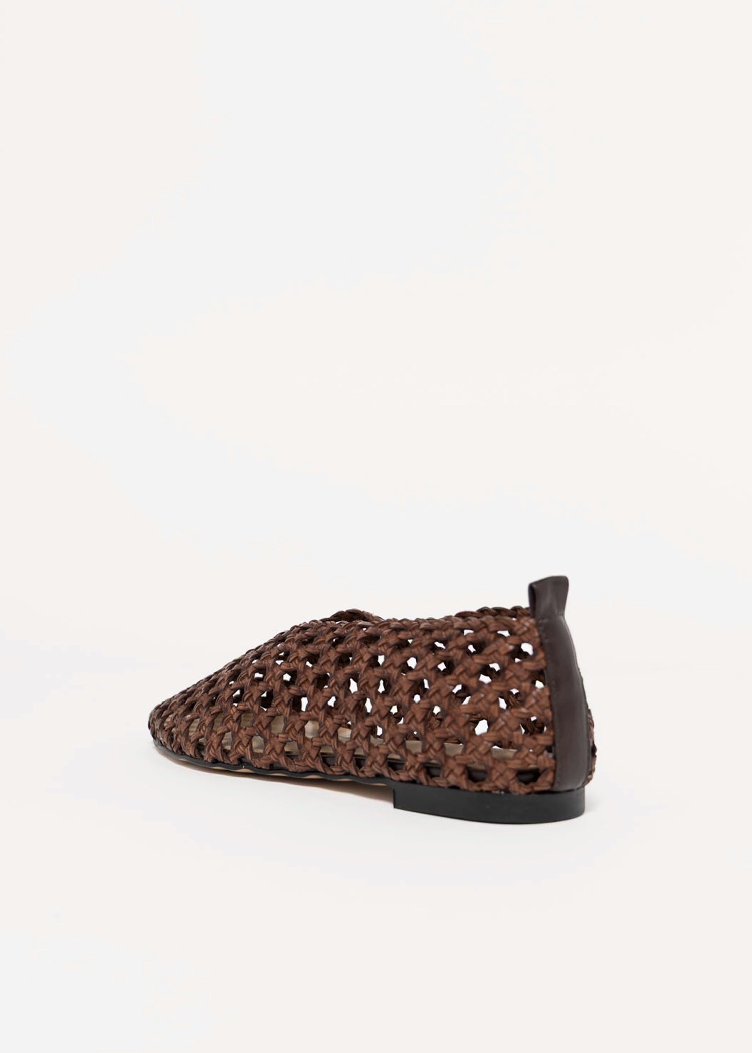 swatch_Chocolate Leather tony bianco Cheeky woven flat