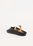 swatch_Black Leather tony bianco city ballet flat slide