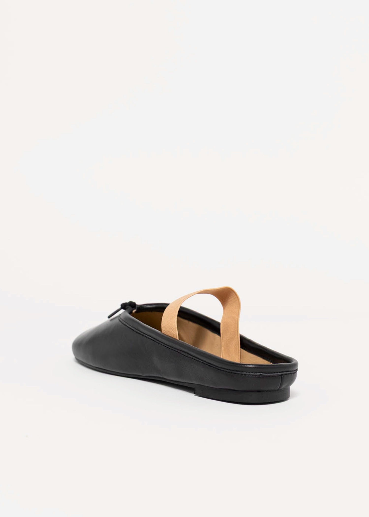 swatch_Black Leather tony bianco city ballet flat slide