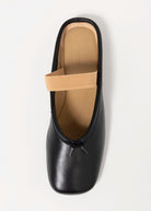 swatch_Black Leather tony bianco city ballet flat slide