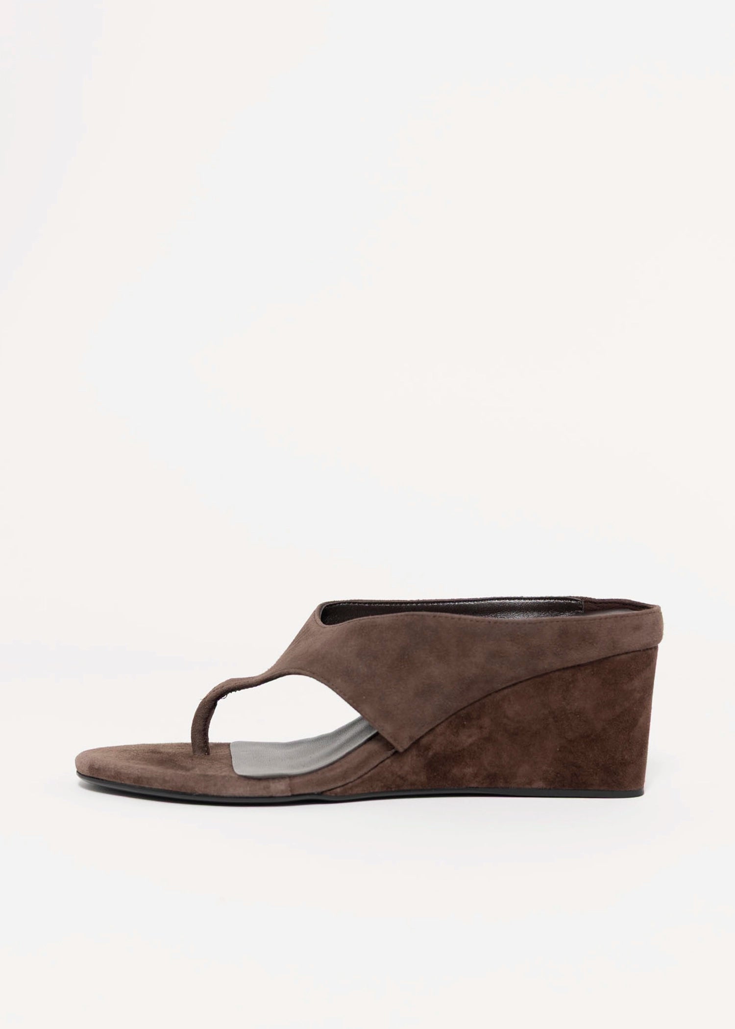 swatch_Espresso Suede tony bianco swift thong wedge sandal