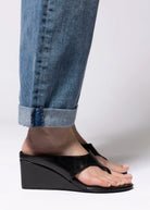 swatch_Black Leather tony bianco swift thong wedge sandal