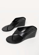swatch_Black Leather tony bianco swift thong wedge sandal