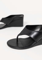 swatch_Black Leather tony bianco swift thong wedge sandal