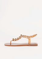 swatch_Caramel/Gold jeffrey campbell plated jelly sandal