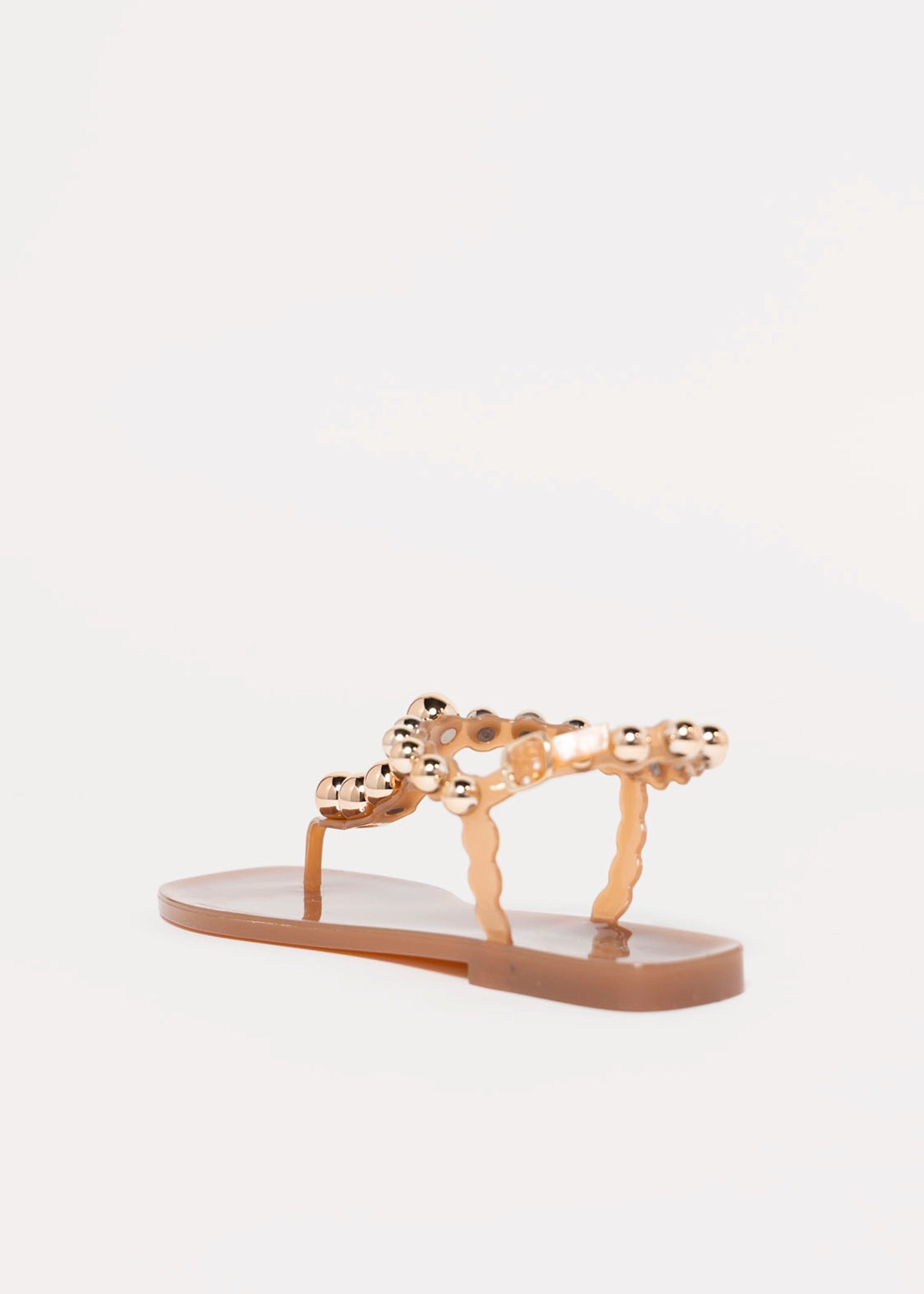swatch_Caramel/Gold jeffrey campbell plated jelly sandal