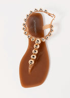 swatch_Caramel/Gold jeffrey campbell plated jelly sandal