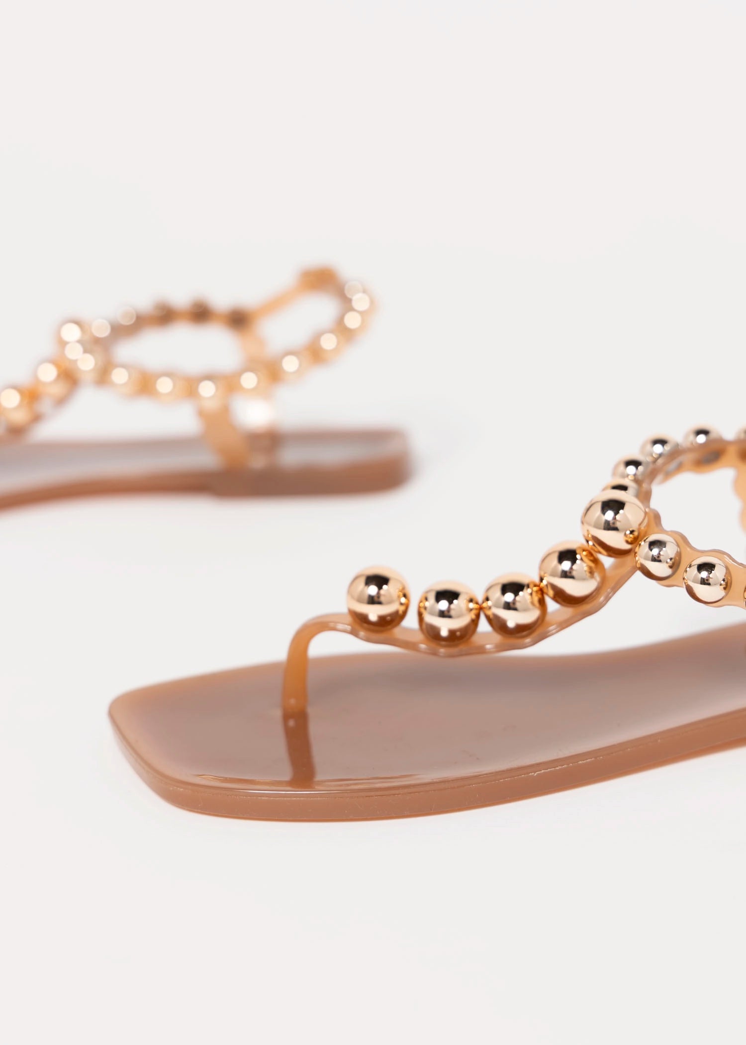 swatch_Caramel/Gold jeffrey campbell plated jelly sandal