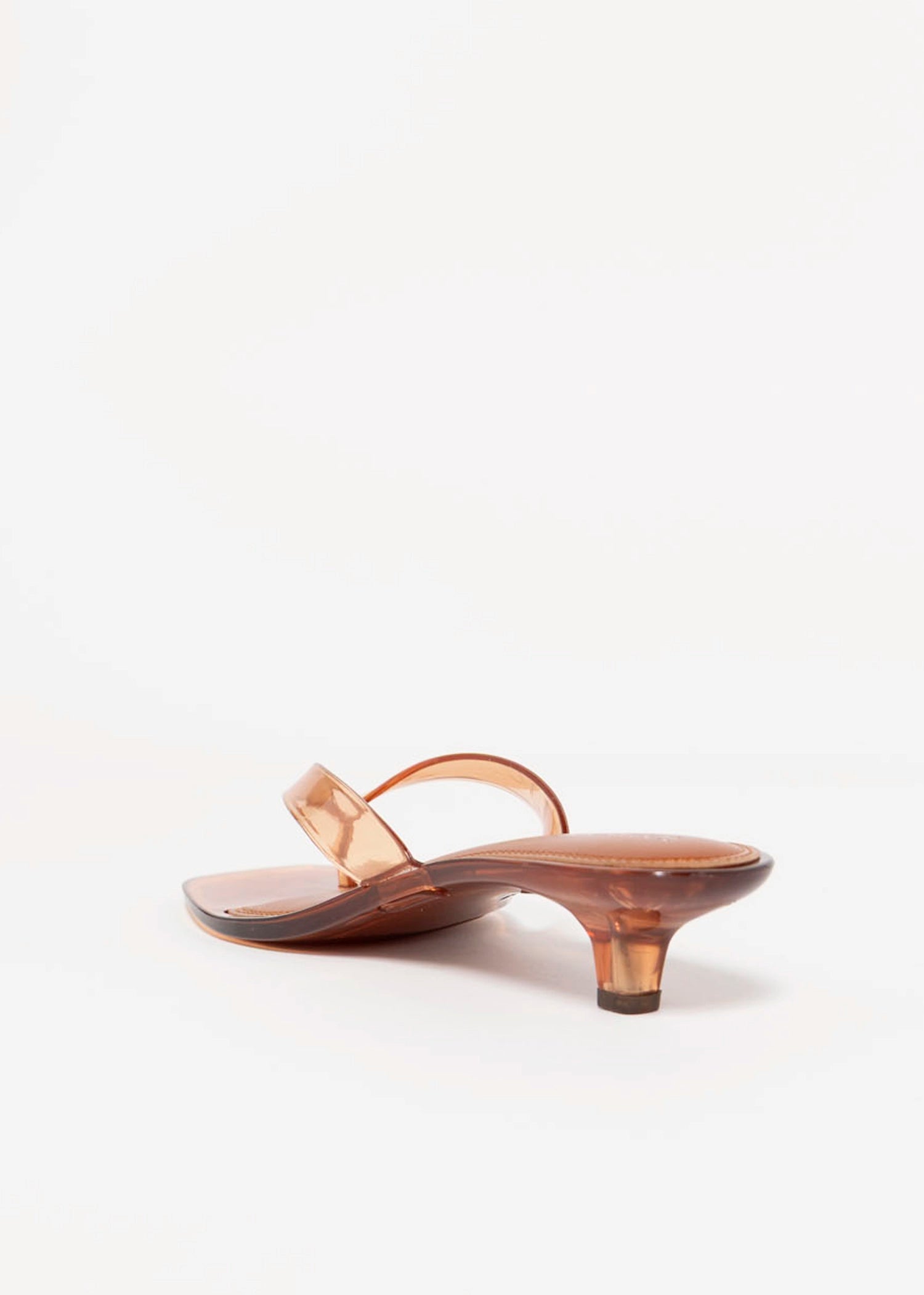 swatch_Tan jelly thong heeled sandal