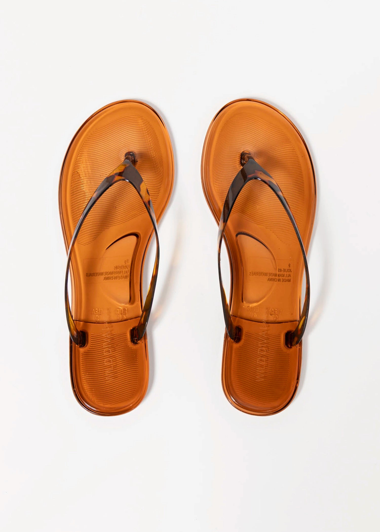 swatch_Tortoise jolie jelly thong sandal