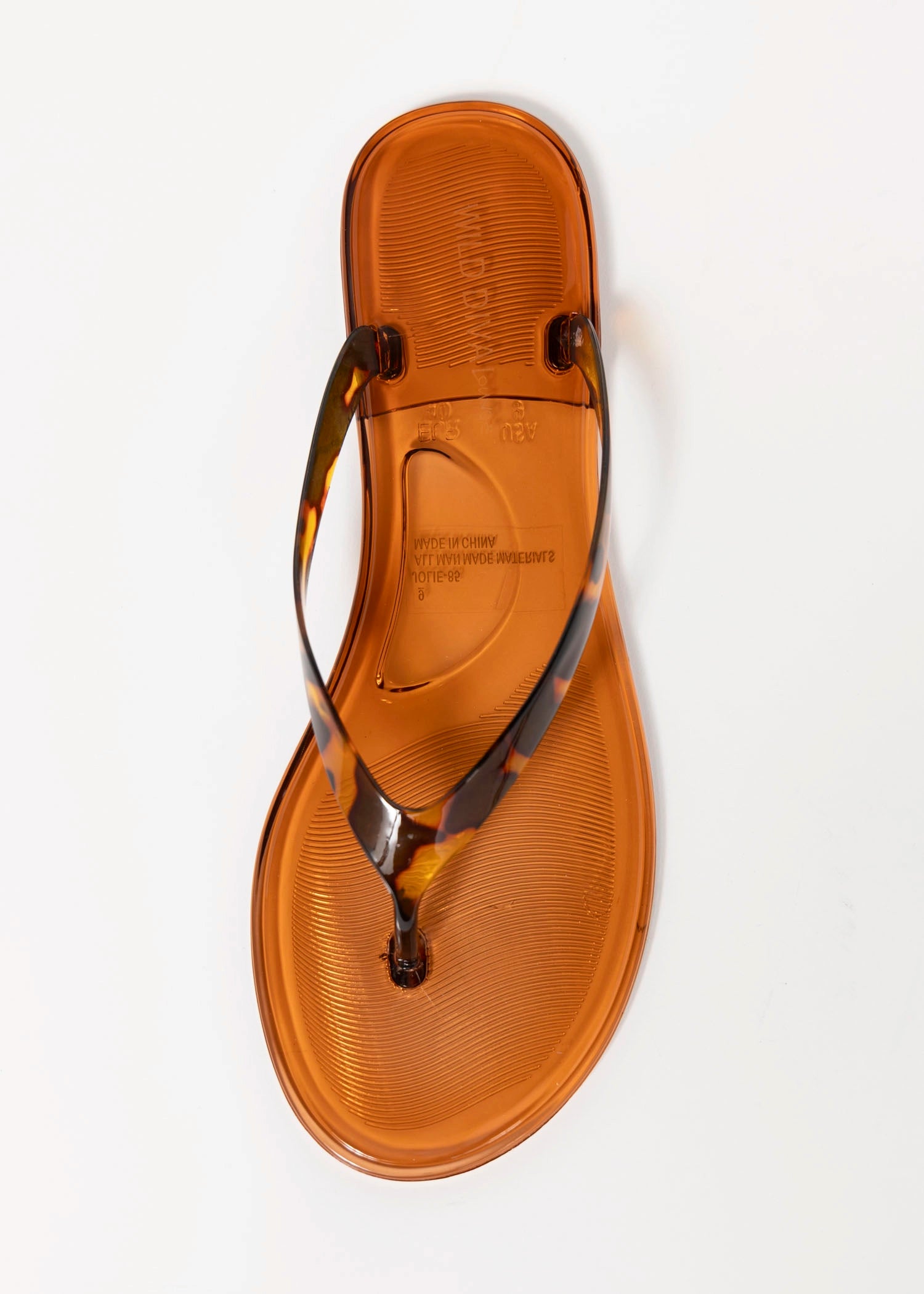swatch_Tortoise jolie jelly thong sandal