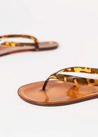 swatch_Tortoise jolie jelly thong sandal