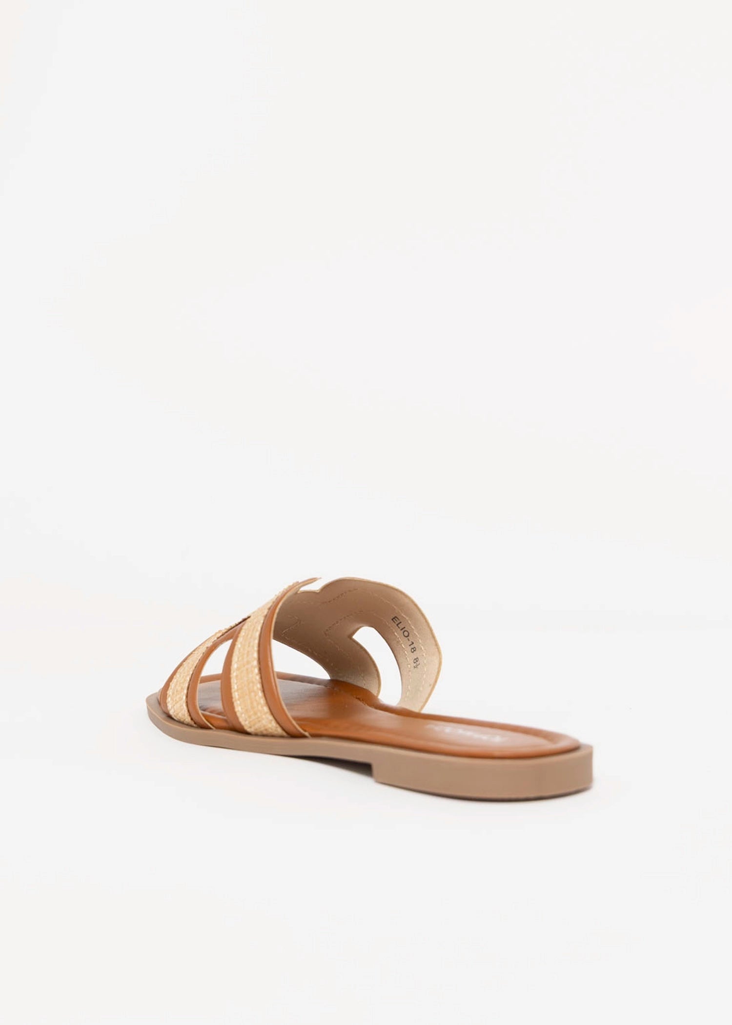 swatch_Tan elio raffia slide sandal