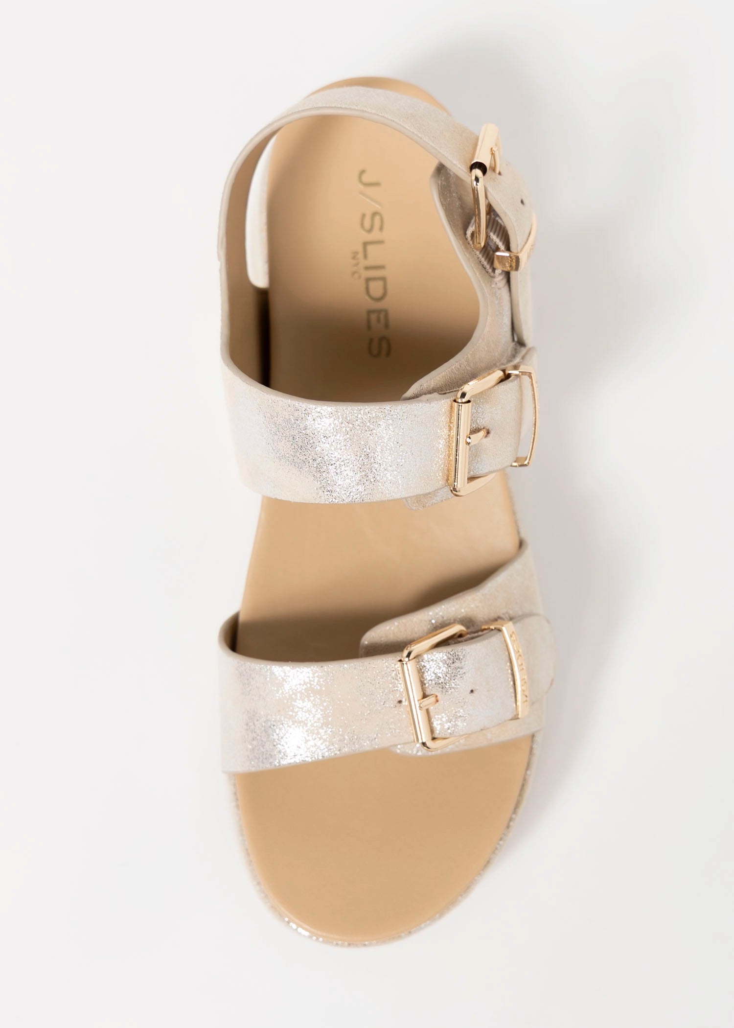 swatch_Metallic Suede jslides brooke platform sandal