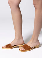swatch_Brown Suede dolce vita dixi slide sandal
