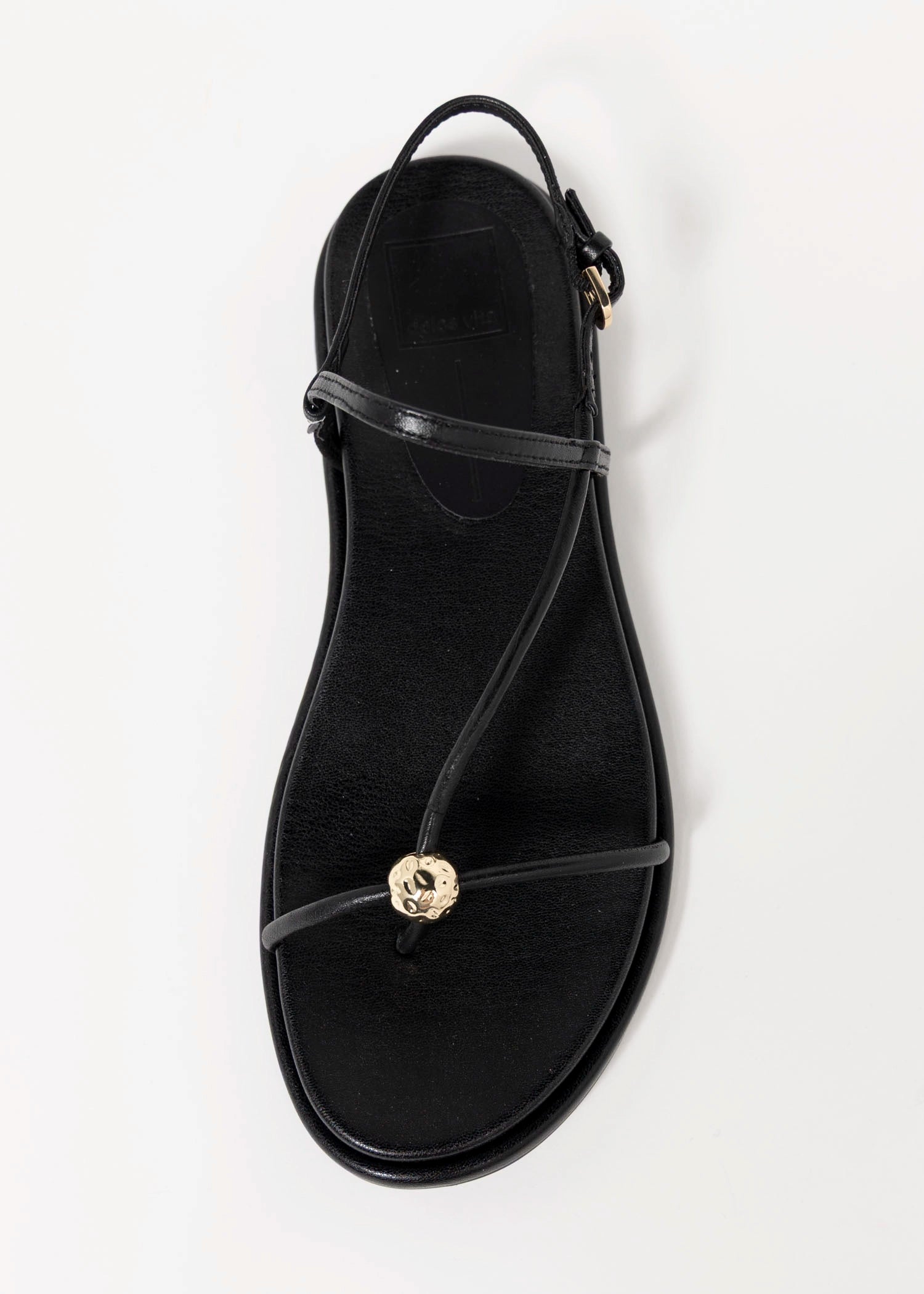 swatch_Black Leather dolce vita deane sandal