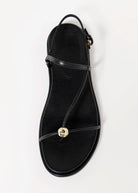 swatch_Black Leather dolce vita deane sandal