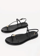 swatch_Black Leather dolce vita deane sandal