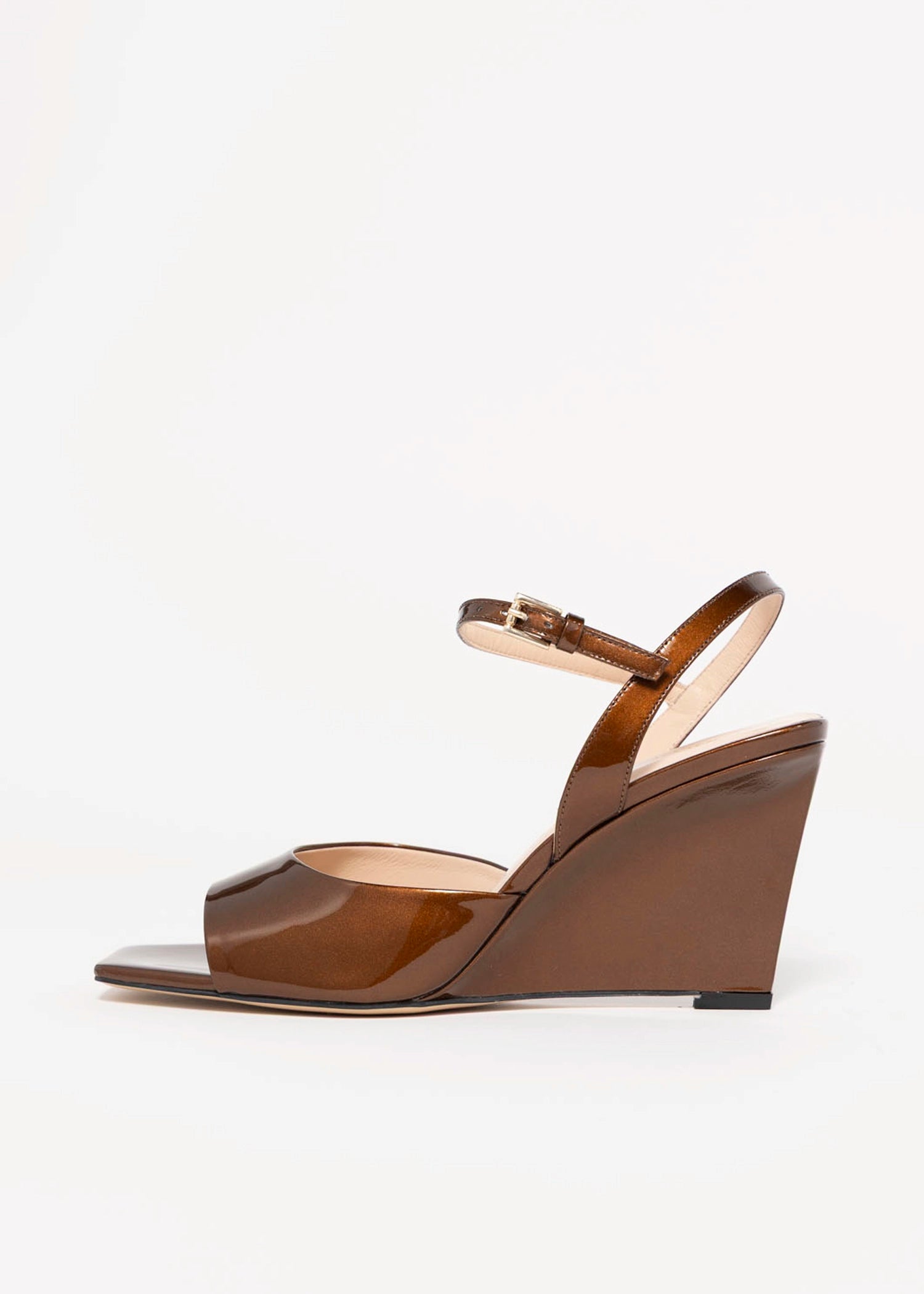 swatch_Bronze Patent wedge sandal