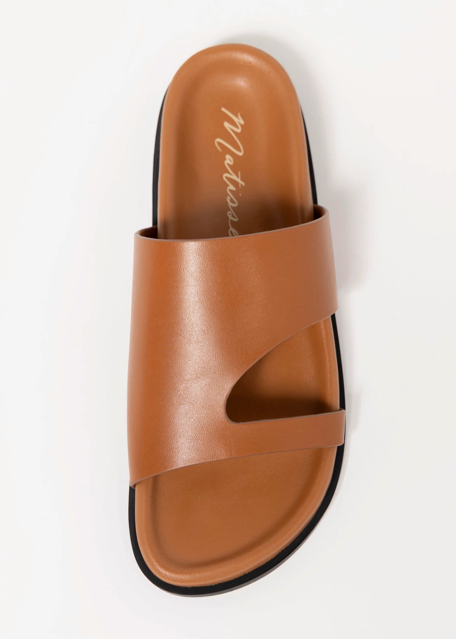 swatch_Tan Leather matisse tanner slide sandal