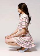 swatch_Pink striped polo dress