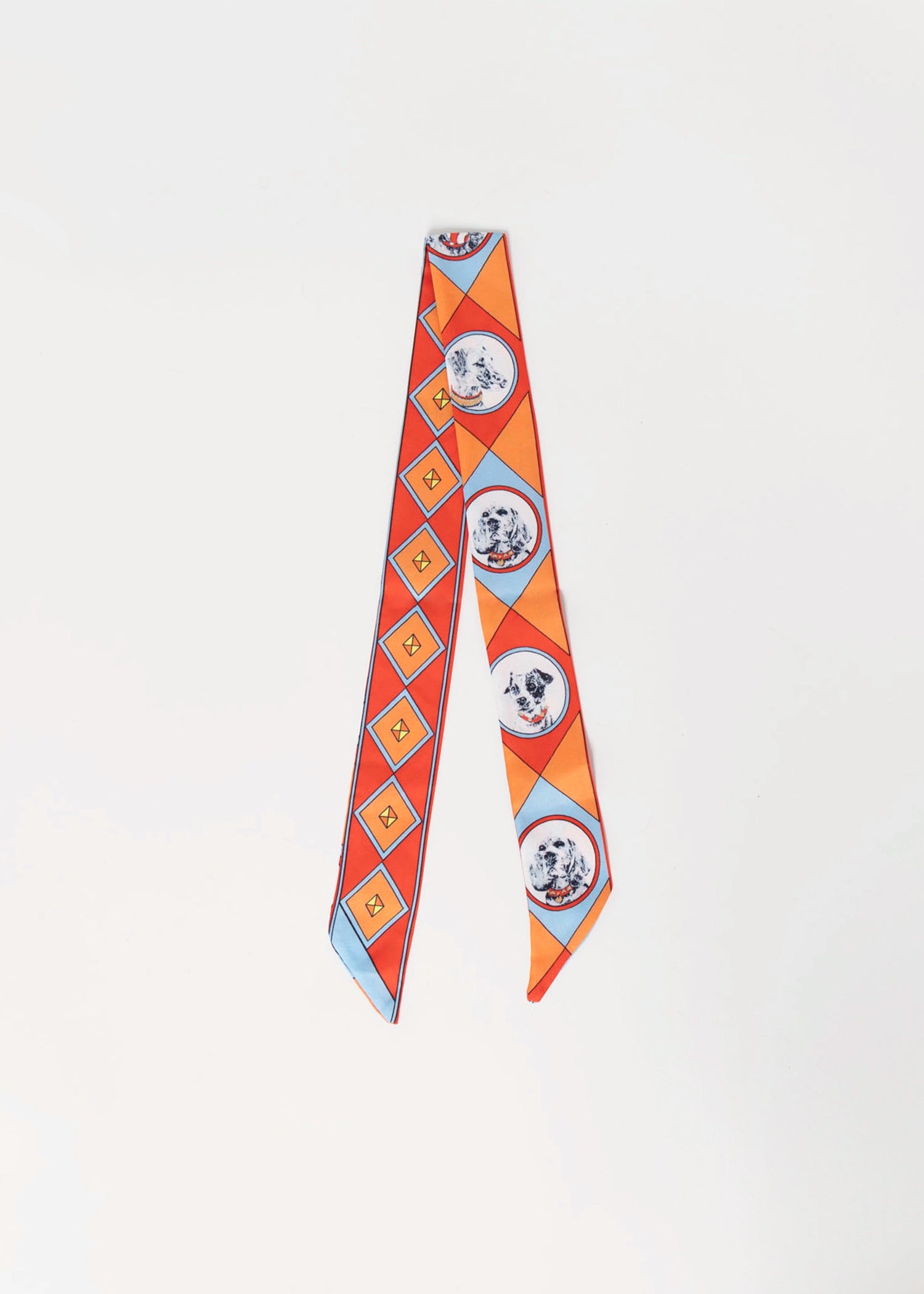 swatch_Orange Multi Twilly scarf
