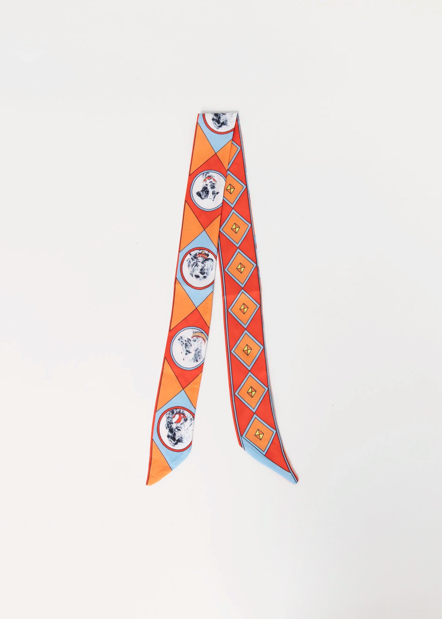 swatch_Orange Multi Twilly scarf