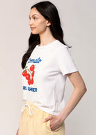 swatch_White sunny somewhere tomato girl summer t-shirt