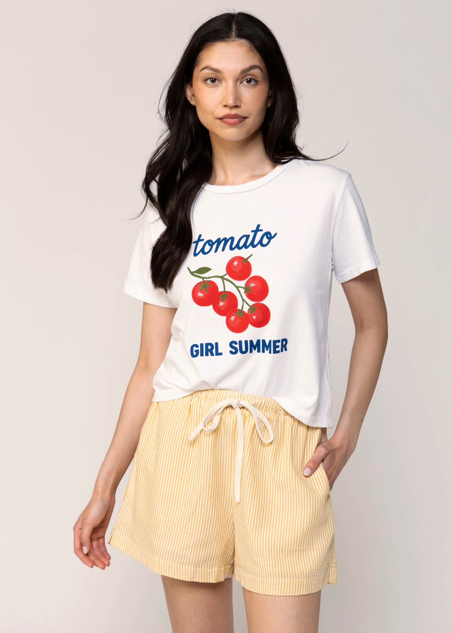 swatch_Yellow drawstring shorts